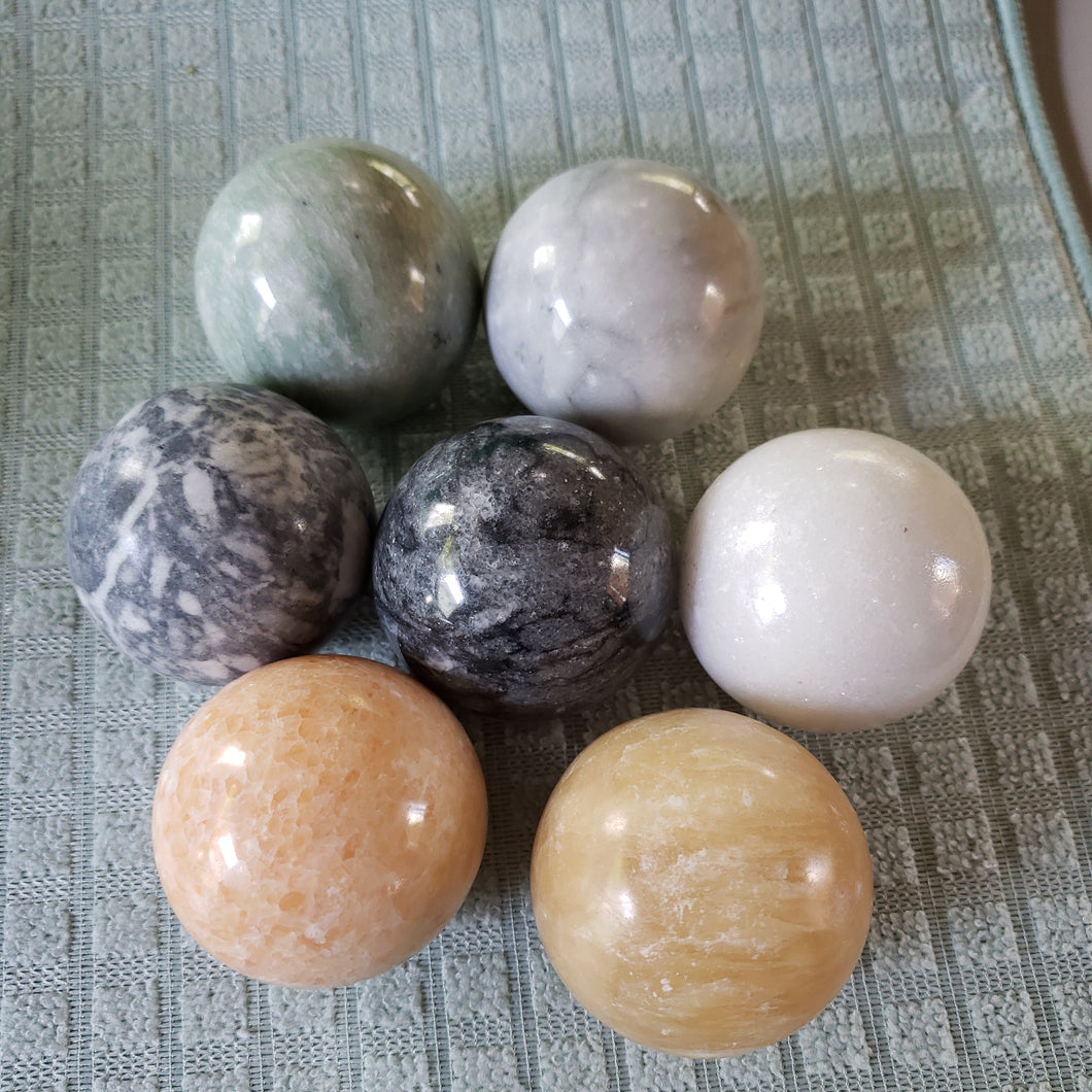 Assorted spheres