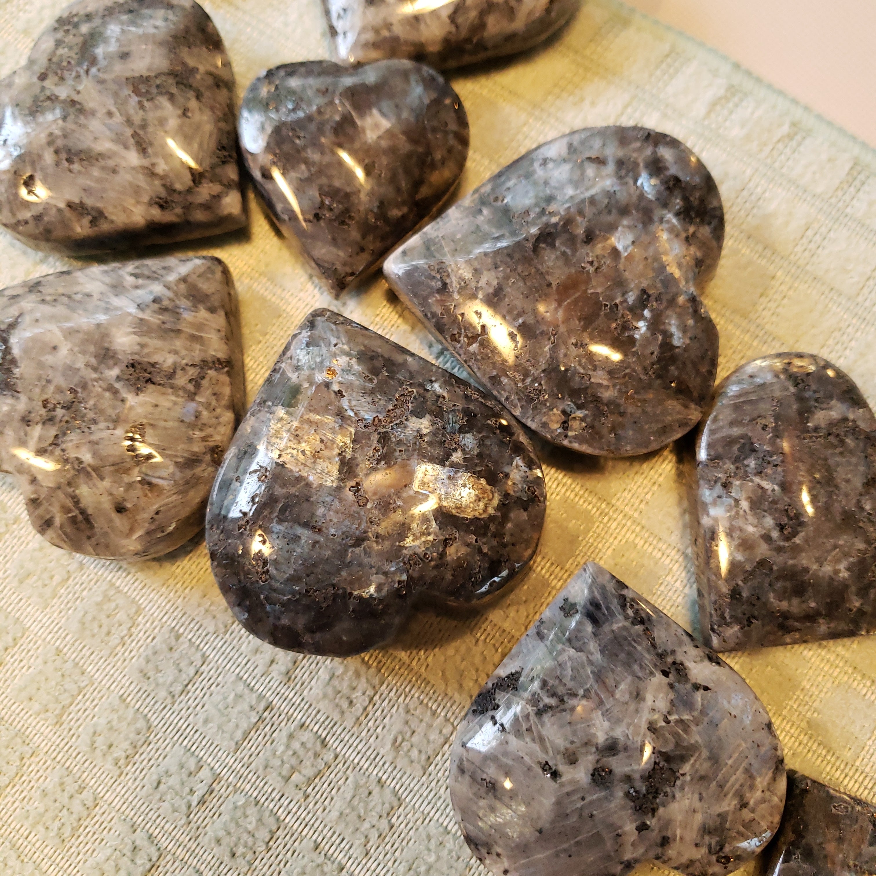 Larkavite Heart Palm Stone