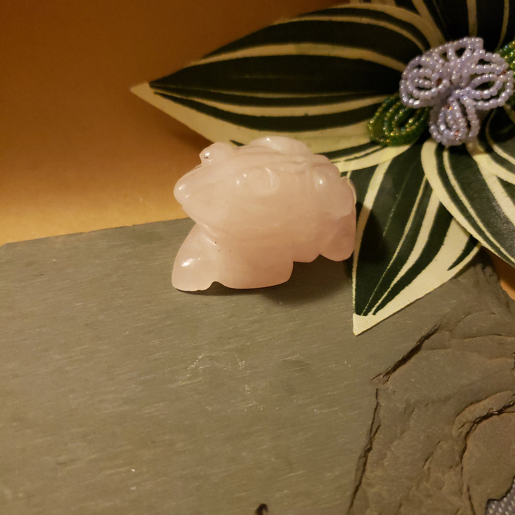 Carved Crystal Frog