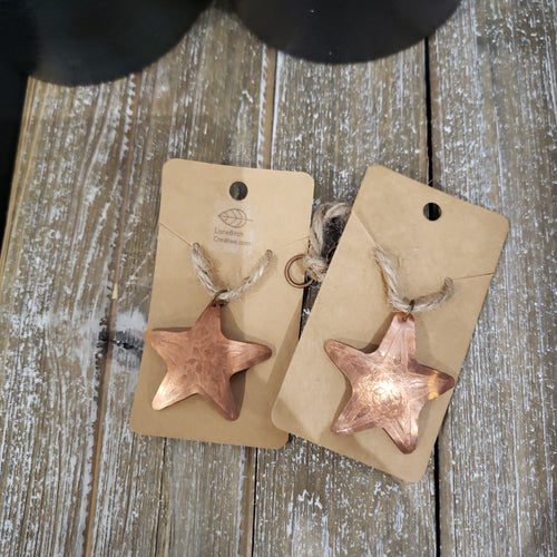 Copper Star Ornament Handmade