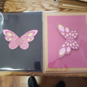 Card 3d butterfly
