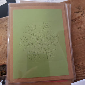 Card handmade Craft Snow Flake Mulberry Paper
