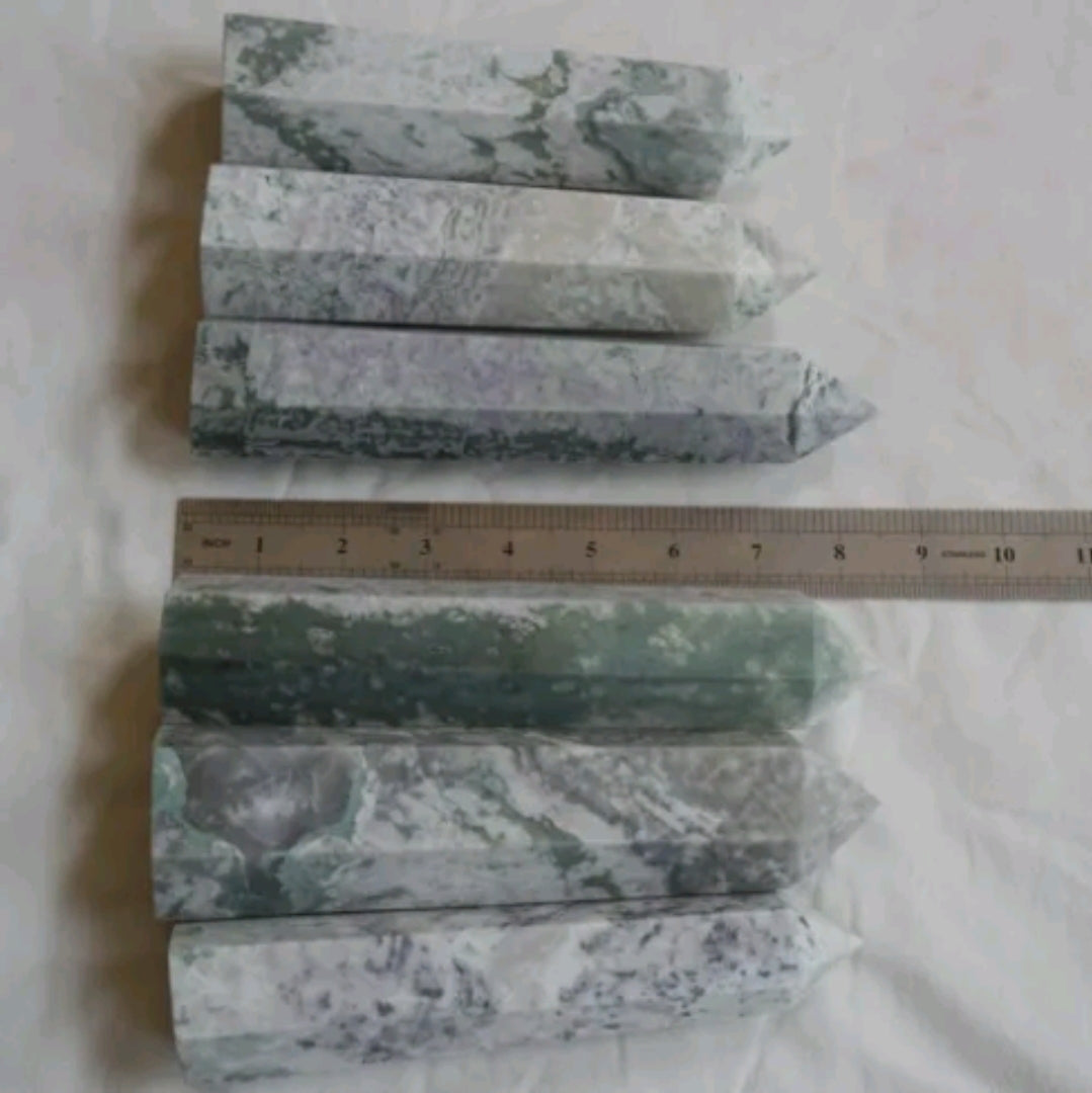 Natural auspicious Jasper Tower