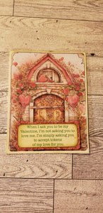 Valentine's Day Card Digital Art Handmade Papers