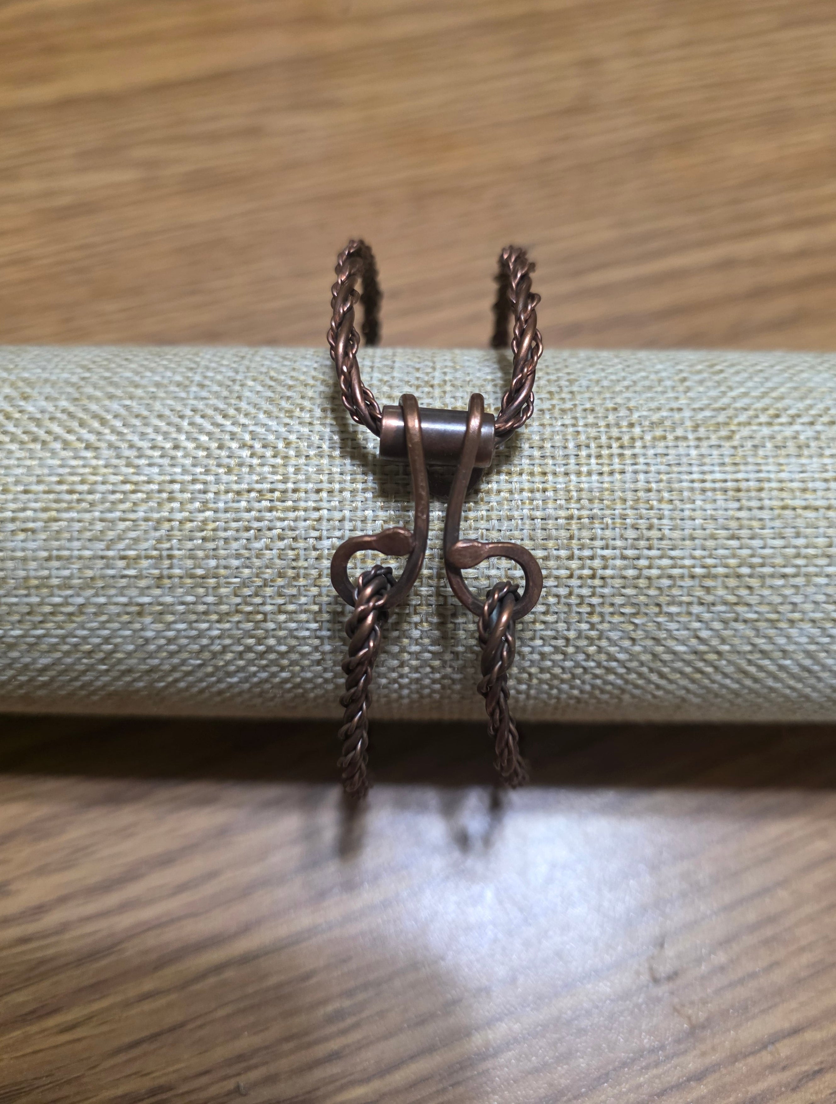 Compound Twist Copper Bracelet with Ferral Clasp