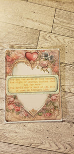 Valentine's Day Card Digital Art Handmade Papers