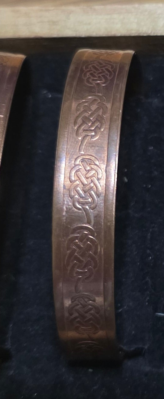 Celtic Copper Cuff Celtic Knot. LoneBirchCreative.com