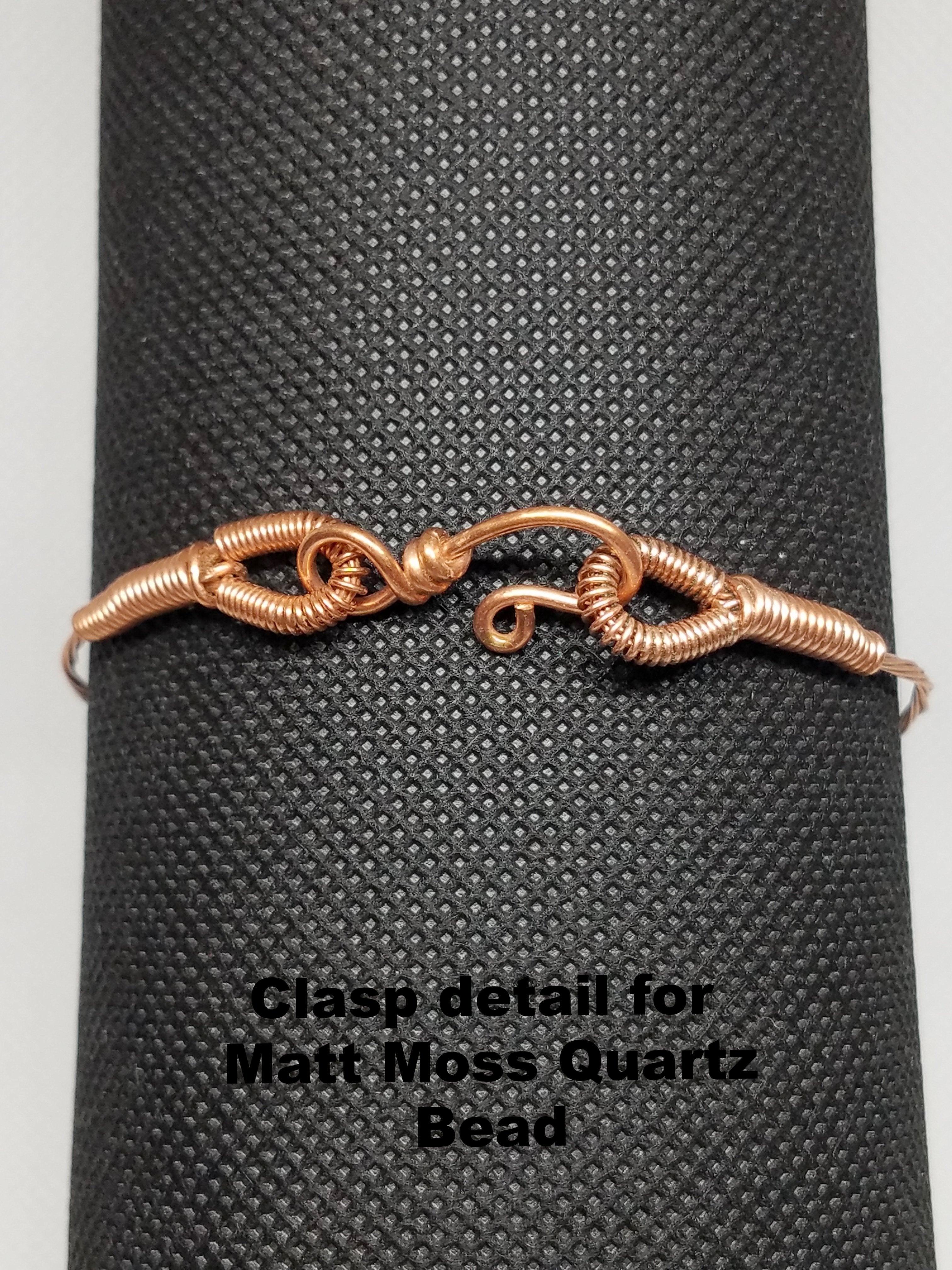 Reclaimed Copper Cable Bracelet with Accent Bead