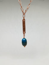 Load image into Gallery viewer, Butterfly Tab Necklace with Dragon Scale Bead