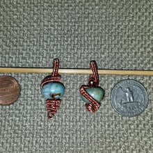Load image into Gallery viewer, Copper Weave Penant with Fire Agate Bead