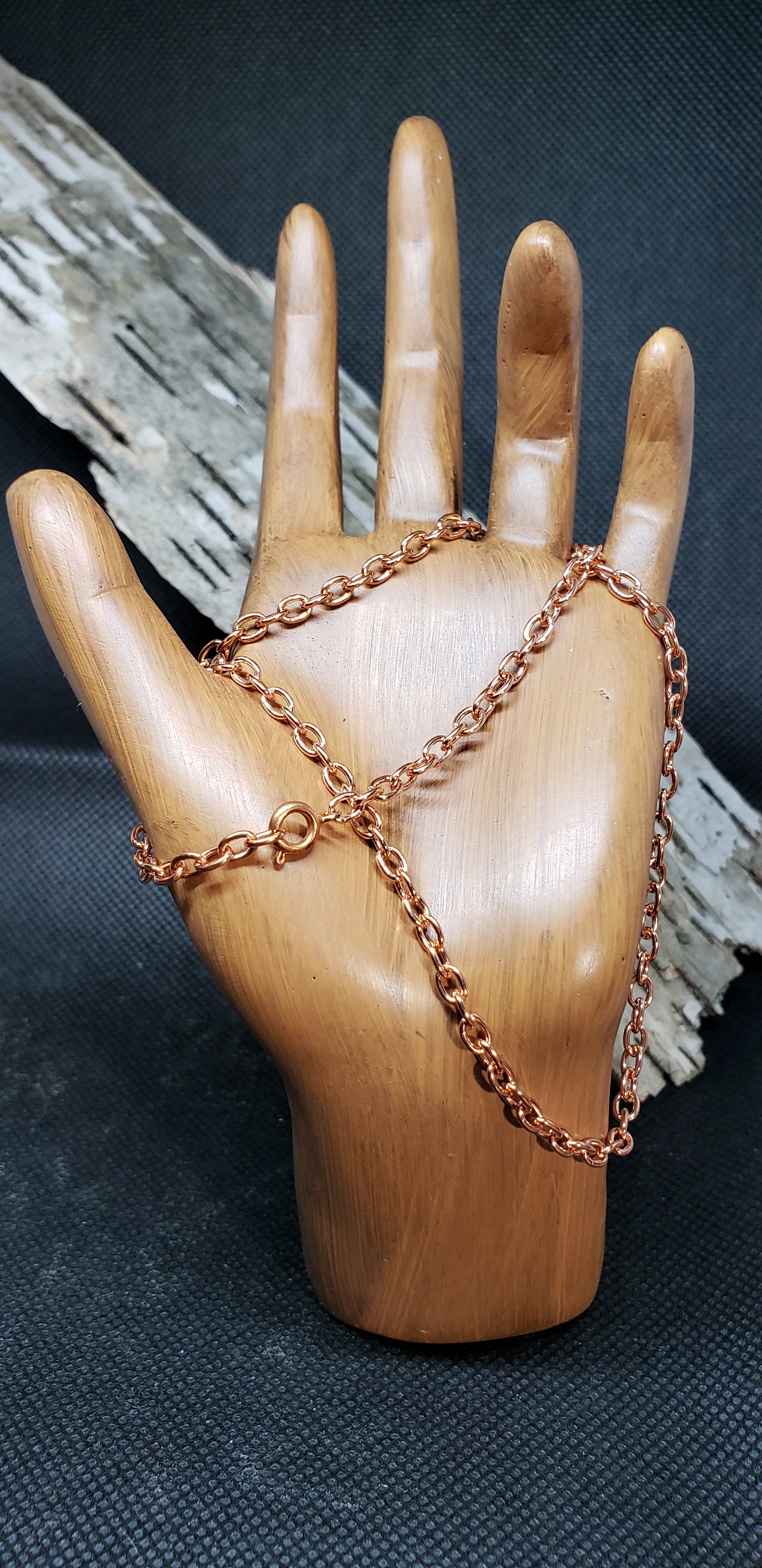 Copper Necklace 4.1mm Chain with Spring Clasp