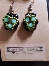 Load image into Gallery viewer, Onyx Beaded Bead Earrings