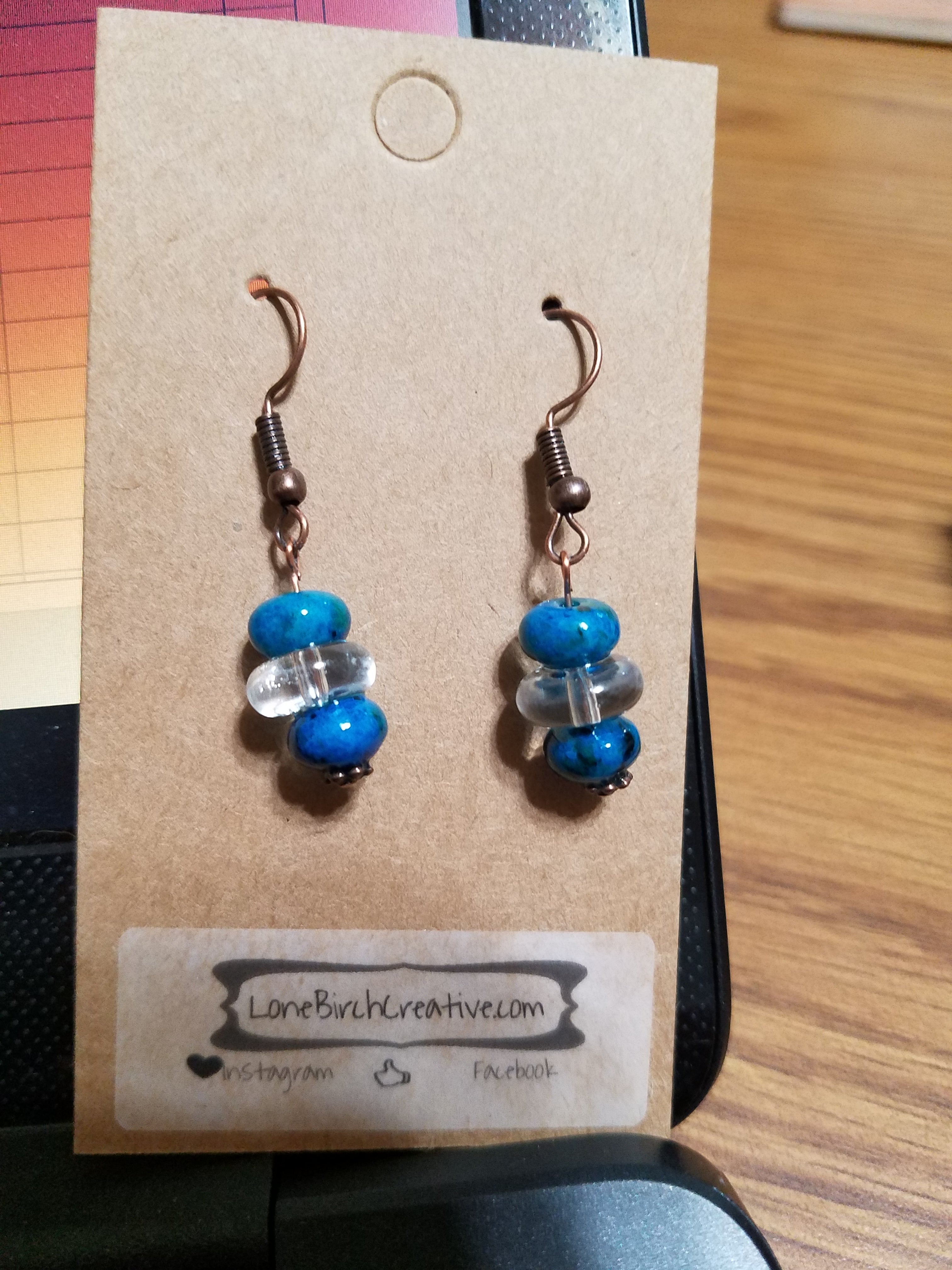 Crystal and faux chrysocolla